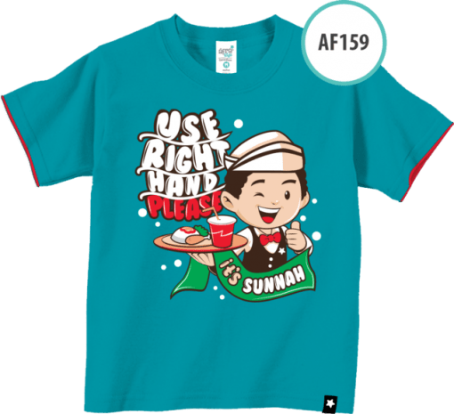 AF159 Kaos Anak Use Right Hand Please 1