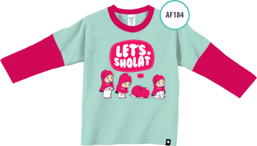 AF184 Kaos Anak Let's Shalat